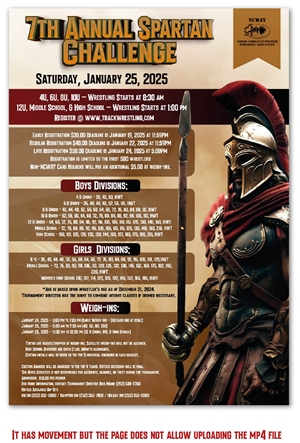 7th Annual Spartan Challenge Flyer