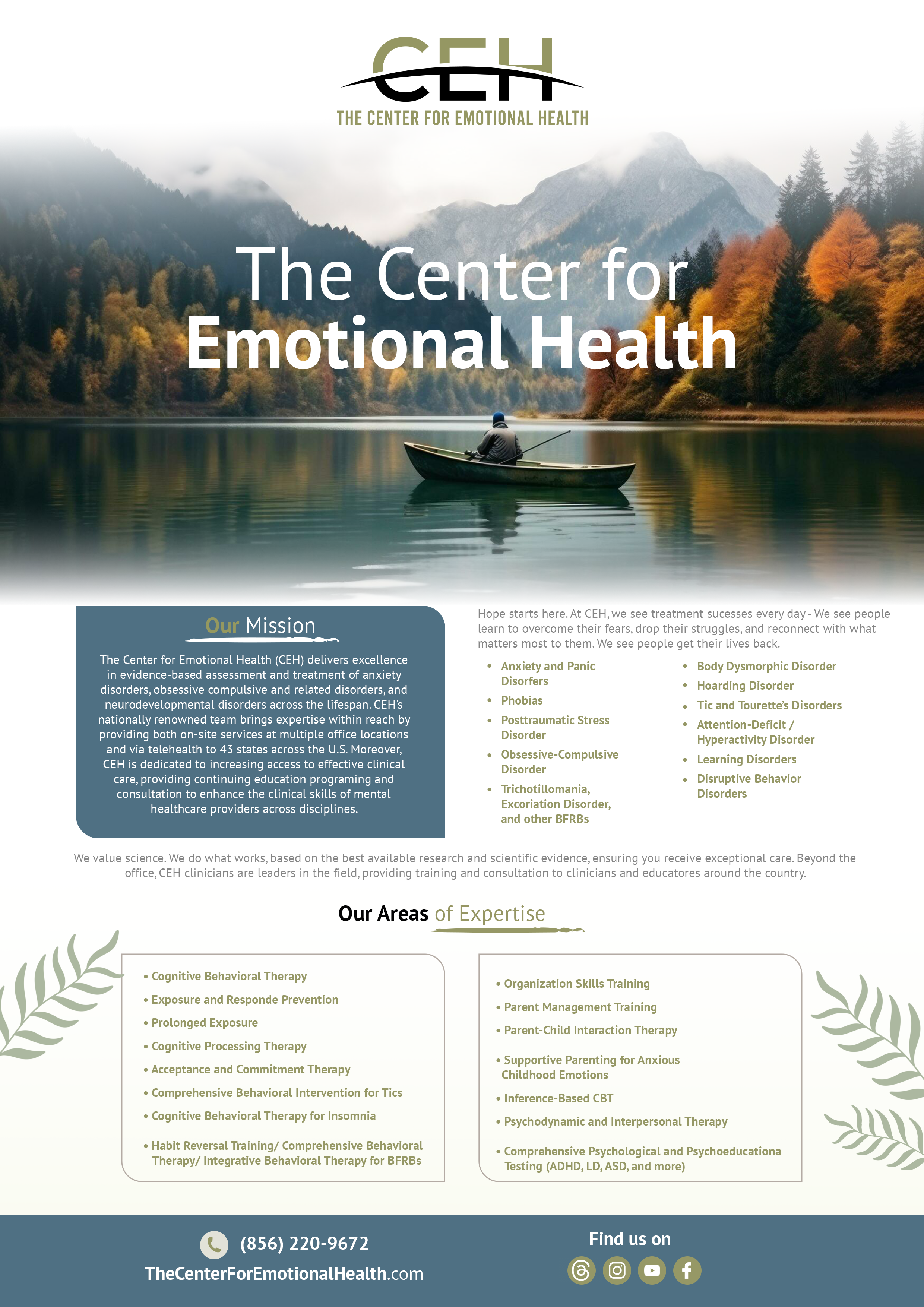 Flyer Design by Andrés Sebastián for The Center for Emotional Health of Greater Philadelphia | Design #34324125