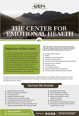 Flyer Design by Ninik Marlina for The Center for Emotional Health of Greater Philadelphia | Design #34318182