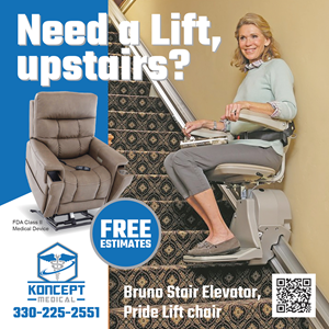 6&quot;x6&quot;  Ad for stair elevators and lift chairs