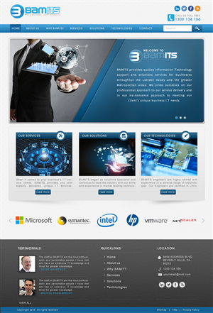 A professional I.T consulting company requires a web design | WordPress-Design von JM