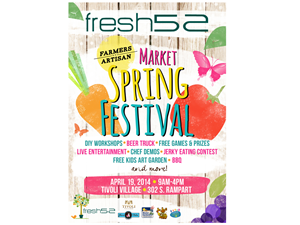 fresh52 Farmers & Artisan Market Spring Festival | Flyer Design by Designermilk