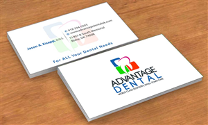 Advantage Dental Business Card           | Business Card Design by Sbss