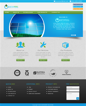 Renewable energy website needs a wordpress website | Wordpress Design by JM