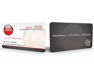 a-five business cards | Business Card Design by Hardcore Design