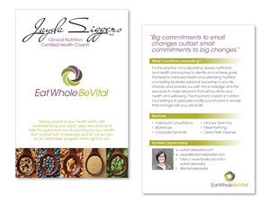 Nutrition Consulting Business needs a Postcard | Broschüren-Design von JayTee