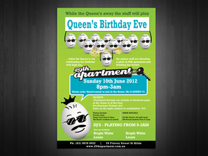 Queens Birthday Eve flyer design contest | Flyer Design by Nebojsa Aleksic