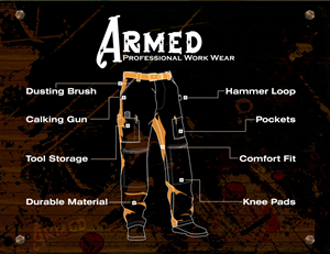 Sticker Design by Dizahyn for Armed Work Wear | Design: #3317274