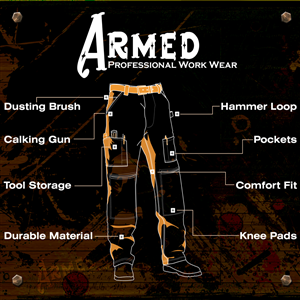 Sticker Design by Dizahyn for Armed Work Wear | Design: #3385598