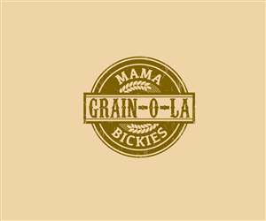 Mama Bickies Grain-O-La | Logo Design by Buck Tornado