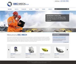 New website for engineering consultant | Web Design by OM