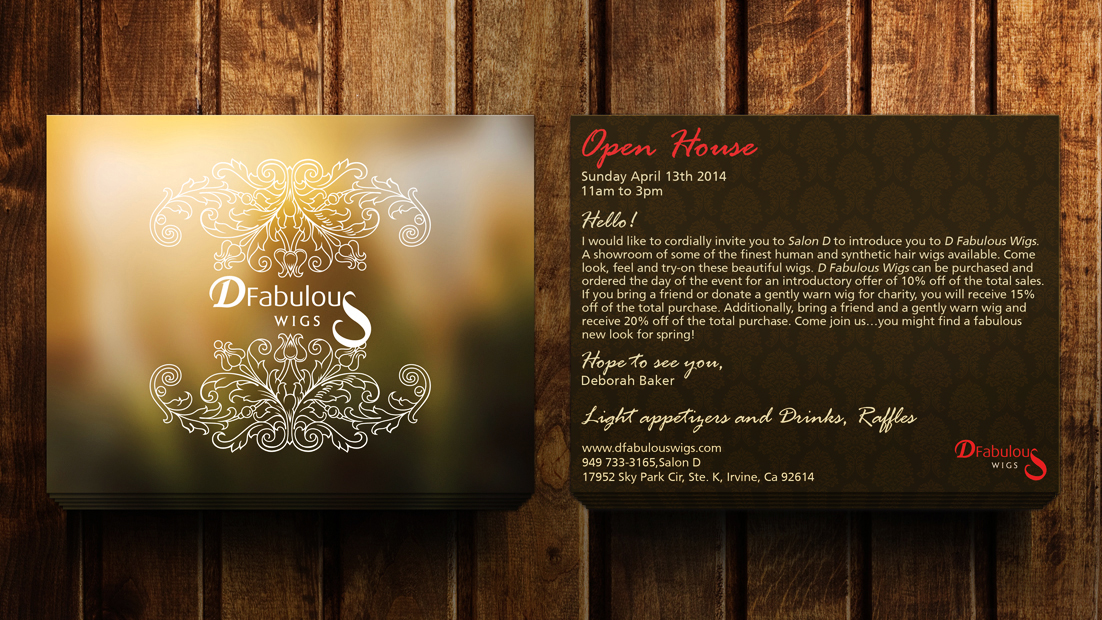 Postcard Design by junaid younas for Salon D | Design #3384438