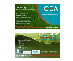 Business Card Design by Mysterious Design X for Corporate Environmental Advisors, Inc.  | Design #3516235