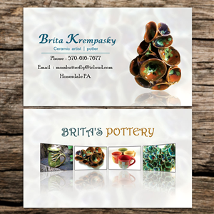 Brita's Ceramic Business cards ideas  | Business Card Design by Sandaruwan