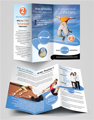 Ares Orthotics Promotional Brochure | Flyer-Design von creationz2011