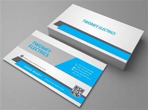 Business Card Design by AwsomeD for twomey electrics | Design #3516322