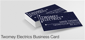 Business Card Design by JacklynLee for twomey electrics | Design #3539503