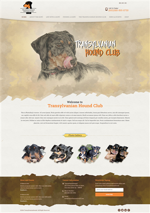 Transylvanian Hound Club - Rare dog breed club needs web design! | Web-Design von Mayank Patel