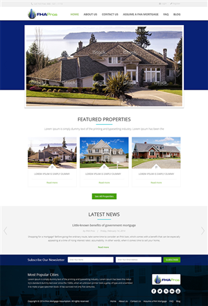 Real Estate Services Website | Wordpress Design by Mayank Patel