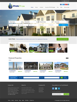 Real Estate Services Website | Wordpress Design by OM