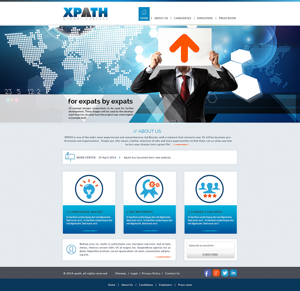 Web Design by amberegg for XPATH | Design #3581538