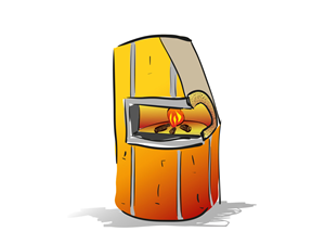 ILLUSTRATION FOR PIZZA OVEN | Illustration Design by LR Design