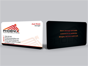 Roofing Company needs Business card design  | Business Card Design by Hardcore Design