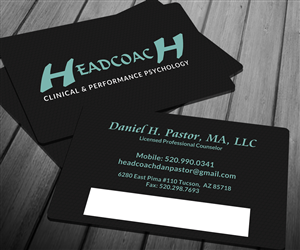 Headcoach Biz Card 5-14 | Business Card Design by Sarah Haroon