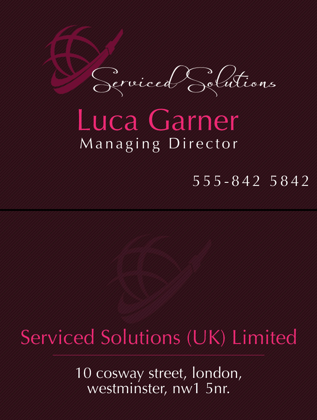 Business Card Design by designbox for Serviced solutions (UK) limited | Design #3714007