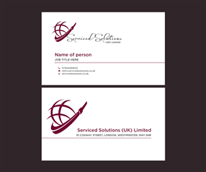 Business Card Design by yadunath for Serviced solutions (UK) limited | Design: #3732642