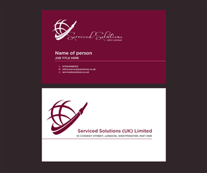 Business Card Design by yadunath for Serviced solutions (UK) limited | Design: #3732691