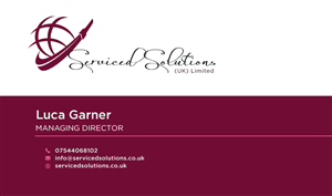 Business Card Design by yadunath for Serviced solutions (UK) limited | Design: #3732716