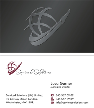 Business Card Design by Sushma for Serviced solutions (UK) limited | Design: #3714392