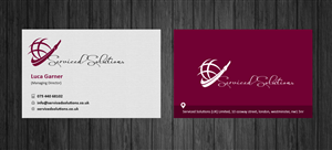 Business Card Design by Brajpal Freelance Website Designer for Serviced solutions (UK) limited | Design #3713950