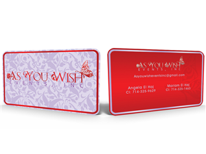 As you wish events, inc. business cards | Visitenkarten-Design von Hardcore Design