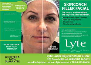 Non injectable filler facial for laser clinic in Australia | Poster-Design von Purple Hearts 