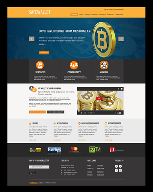 Web design needed: Open-source crypto-currency / bitcoin bank  | Web-Design von Omee