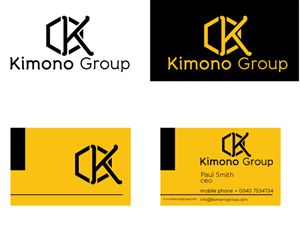 Logo and Business Card Design by OUT of BOX.d for Kimono Group | Design #3809529