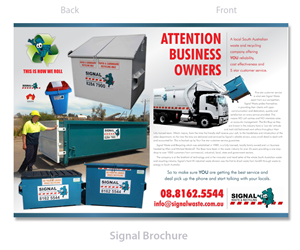 Brochure Design by LTC design for Signal waste and recycling | Design #3865930