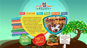 Web Design by tale026 for Jungle Jim''s Playland | Design #3830300