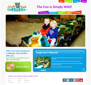 Web Design by Mohammed Ali for Jungle Jim''s Playland | Design #3863136