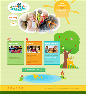 Web Design by Da Miracle for Jungle Jim''s Playland | Design #3861242