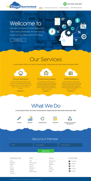 Cloud Quarterback Needs a new website! | Web-Design von TechWise