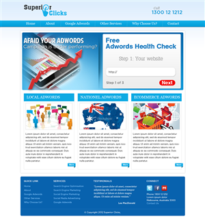 Web Design by ShreejiAkshar for Impact Clicks Pty Ltd | Design #1025956