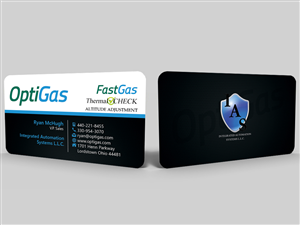 OptiGas Business Cards | Business Card Design by Hardcore Design