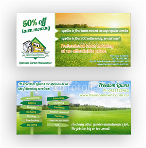 Flyer-Design von DAStudioDesigns für Freedom Lawns | Design #1049040