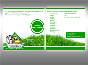 Flyer-Design von Booang für Freedom Lawns | Design #1035939