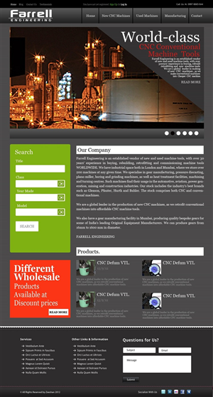 International Machinery Company - Enhance our webpage  | Web Design by Oxygen Creatives