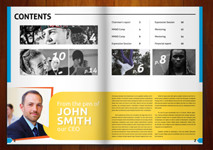 Magazine Template for National Charity 