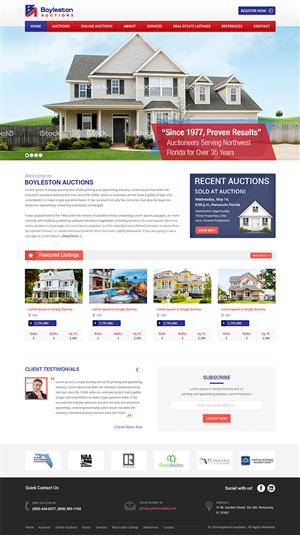 WP website design (Boyleston) | Wordpress Design by Mayank Patel